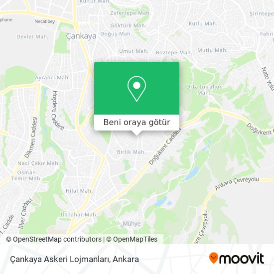 Çankaya Askeri Lojmanları harita
