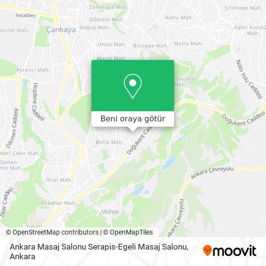 Ankara Masaj Salonu Serapis-Egeli Masaj Salonu harita