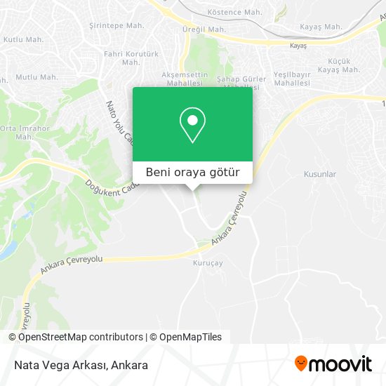 Nata Vega Arkası harita