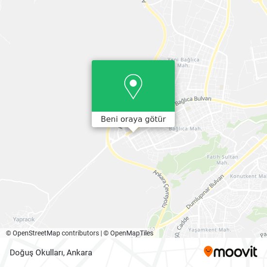 Doğuş Okulları harita
