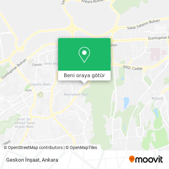 Geskon İnşaat harita