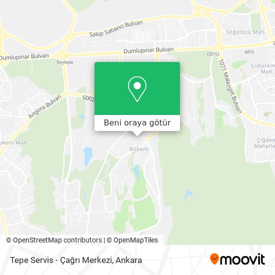 Tepe Servis - Çağrı Merkezi harita