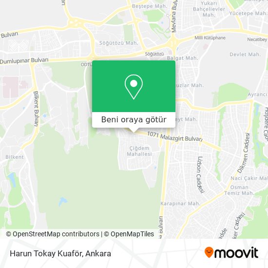 Harun Tokay Kuaför harita