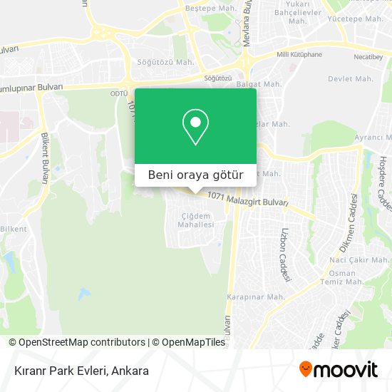 Kıranr Park Evleri harita