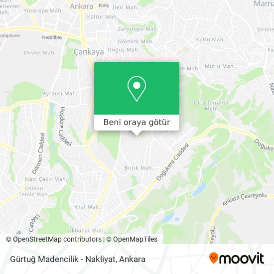 Gürtuğ Madencilik - Nakliyat harita