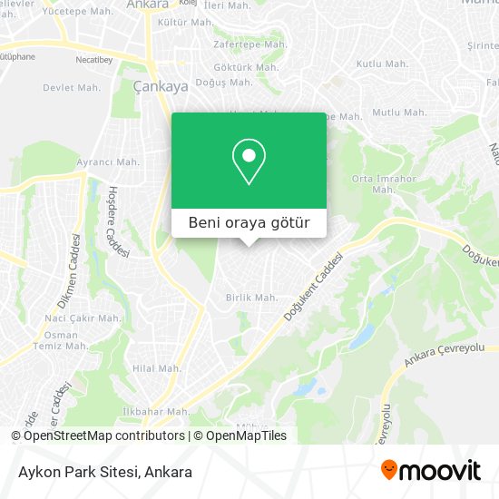 Aykon Park Sitesi harita