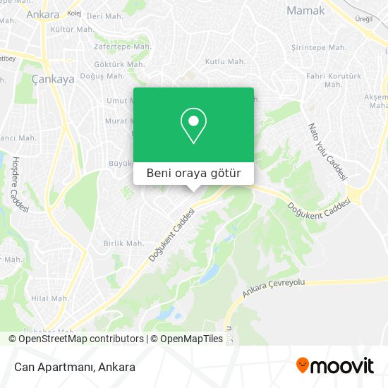 Can Apartmanı harita