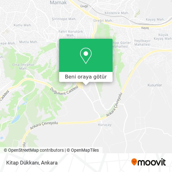 Kitap Dükkanı harita