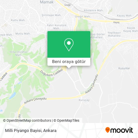 Milli Piyango Bayisi harita