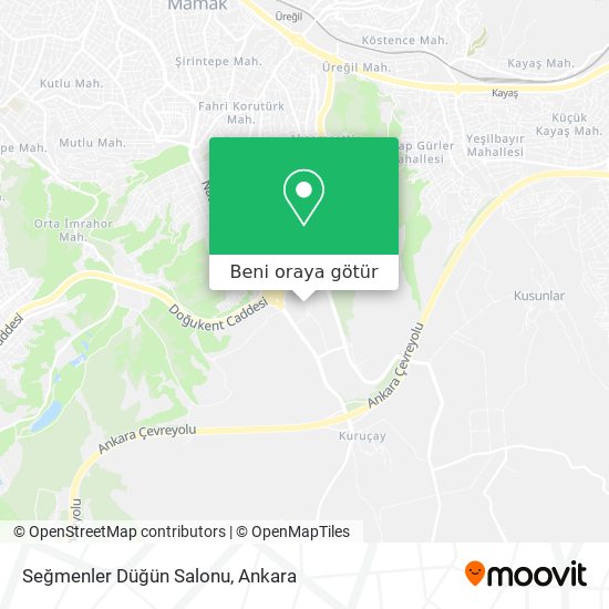 Seğmenler Düğün Salonu harita
