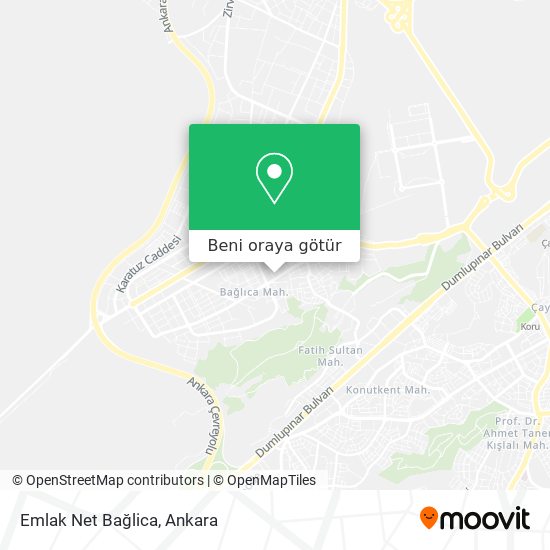 Emlak Net Bağlica harita