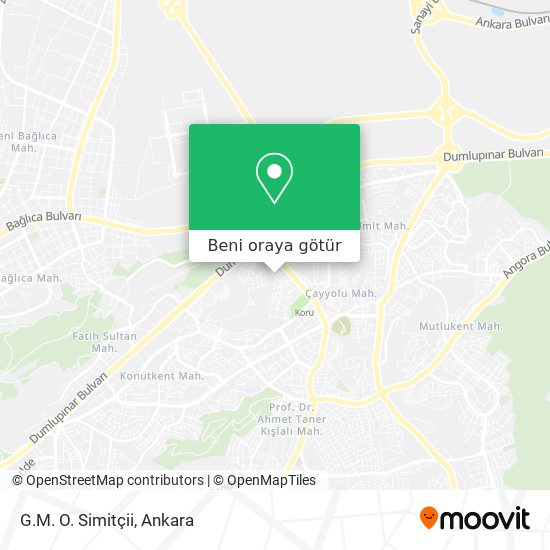 G.M. O. Simitçii harita