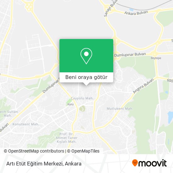 Artı Etüt Eğitim Merkezi harita