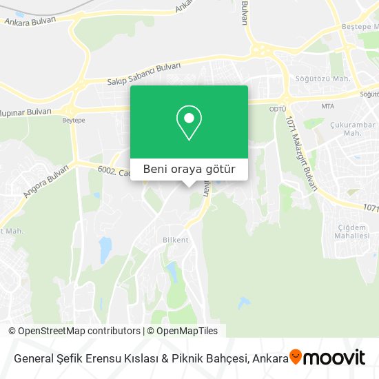 General Şefik Erensu Kıslası & Piknik Bahçesi harita