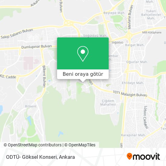 ODTÜ- Göksel Konseri harita