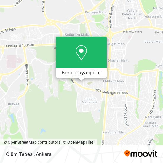 Ölüm Tepesi harita