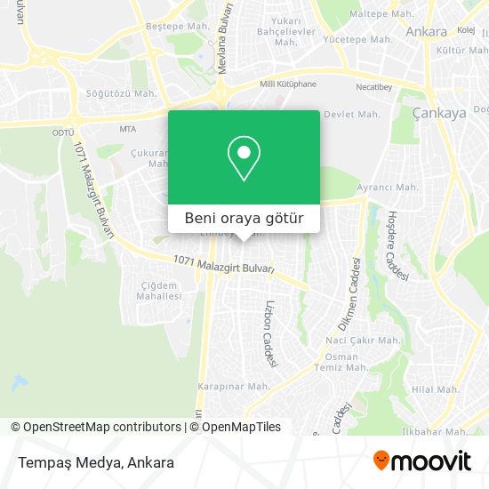 Tempaş Medya harita