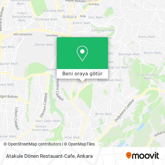 Atakule Dönen Restauant-Cafe harita