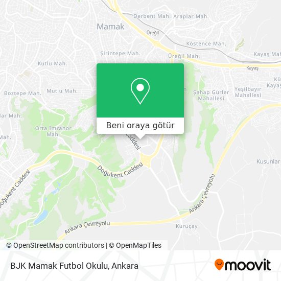 BJK Mamak Futbol Okulu harita