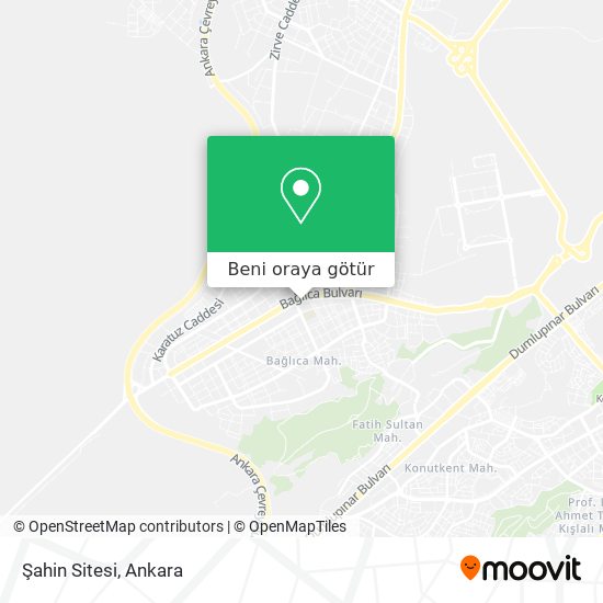 Şahin Sitesi harita