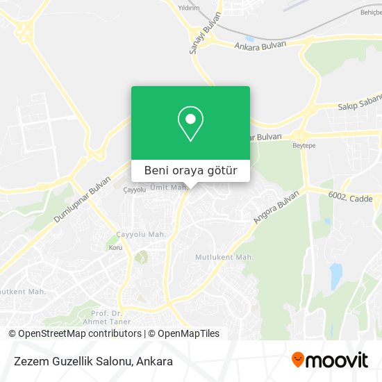 Zezem Guzellik Salonu harita