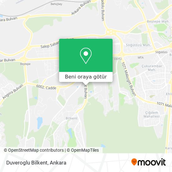 Duveroglu Bilkent harita
