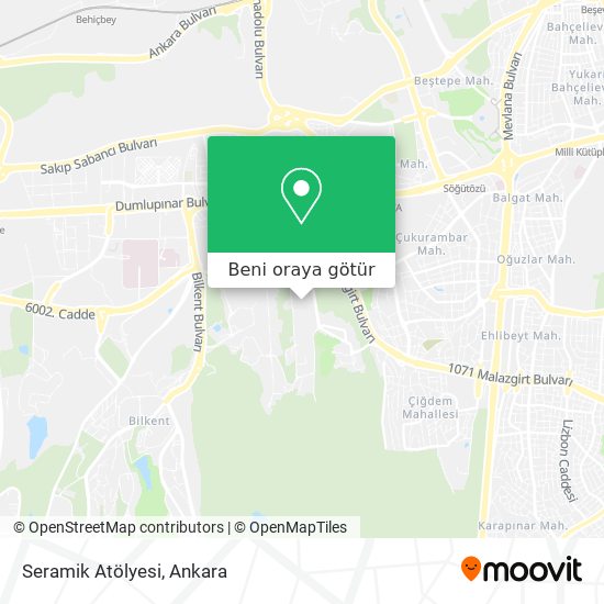 Seramik Atölyesi harita