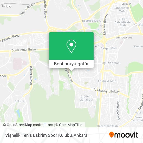 Vişnelik Tenis Eskrim Spor Kulübü harita