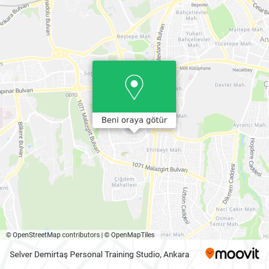 Selver Demirtaş Personal Training Studio harita