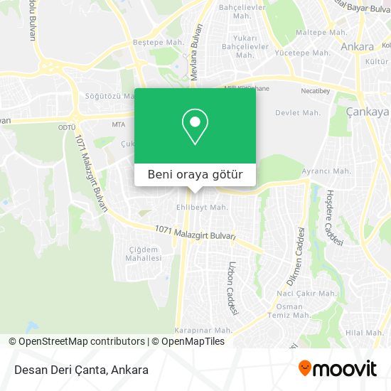 Desan Deri Çanta harita