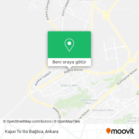 Kajun To Go Bağlıca harita