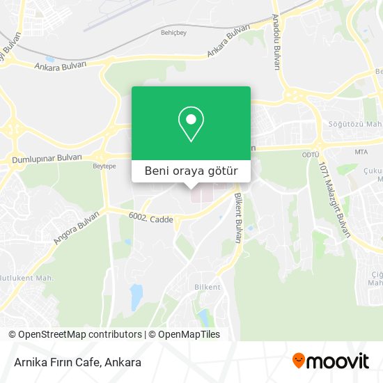 Arnika Fırın Cafe harita