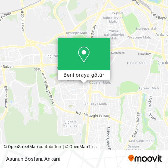 Asunun Bostanı harita