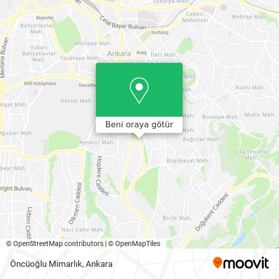 Öncüoğlu Mimarlık harita
