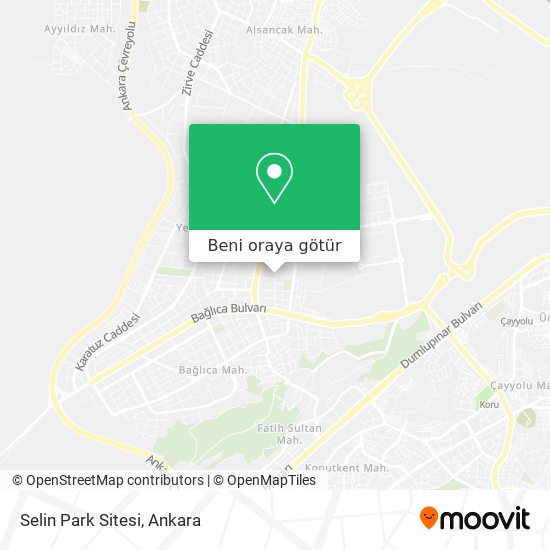 Selin Park Sitesi harita