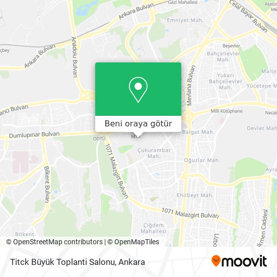 Titck Büyük Toplanti Salonu harita