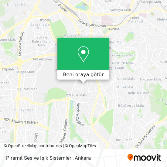Piramit Ses ve Işık Sistemleri harita