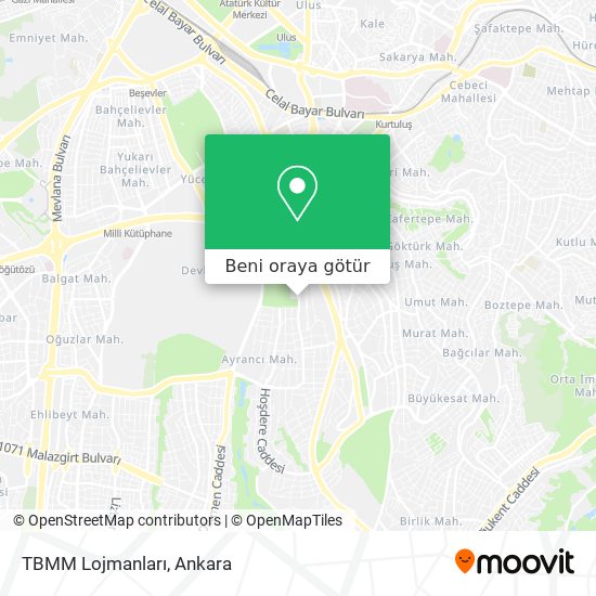 TBMM Lojmanları harita