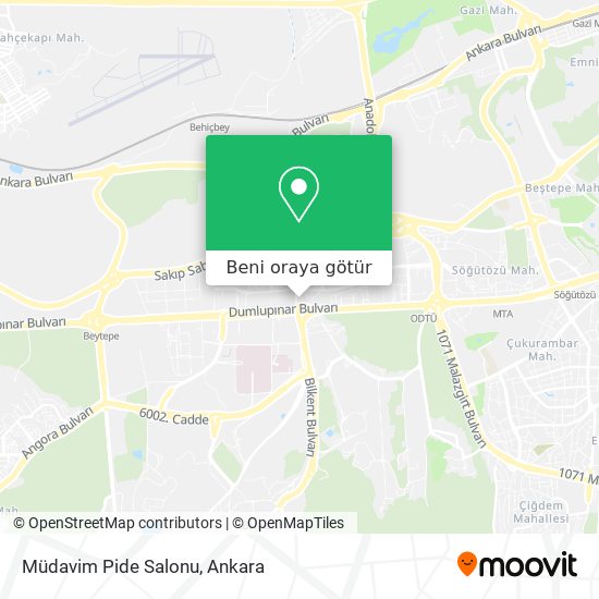 Müdavim Pide Salonu harita