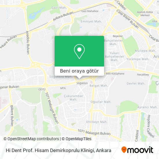 Hi Dent Prof. Hisam Demirkoprulu Klinigi harita