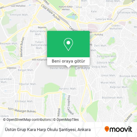 Üstün Grup Kara Harp Okulu Şantiyesi harita