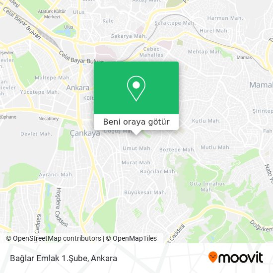 Bağlar Emlak 1.Şube harita