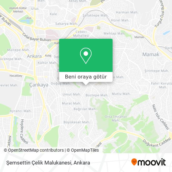 Şemsettin Çelik Malukanesi harita