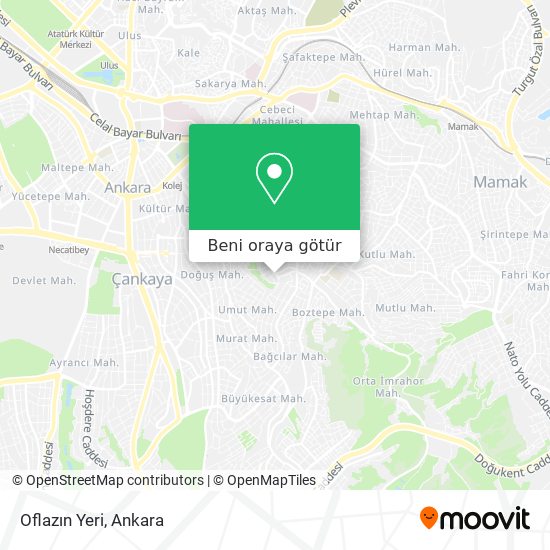 Oflazın Yeri harita