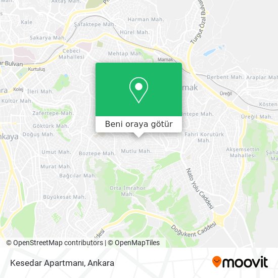 Kesedar Apartmanı harita