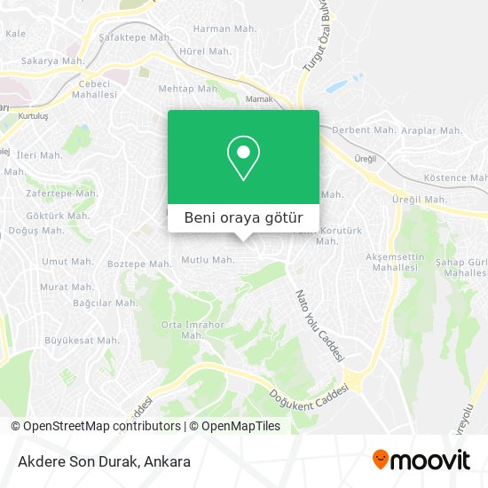Akdere Son Durak harita