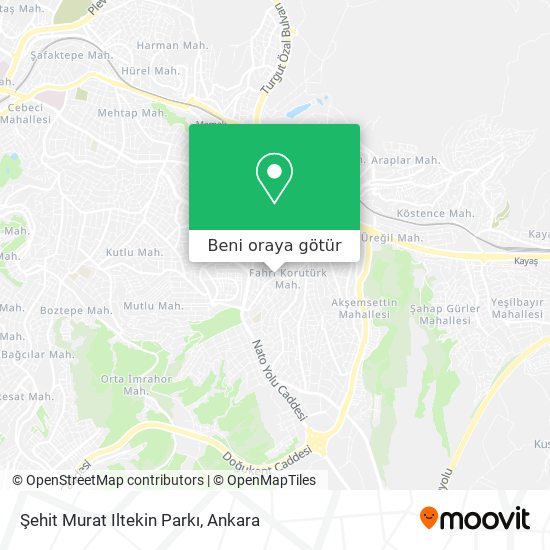 Şehit Murat Iltekin Parkı harita