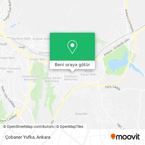Çobaner Yufka harita