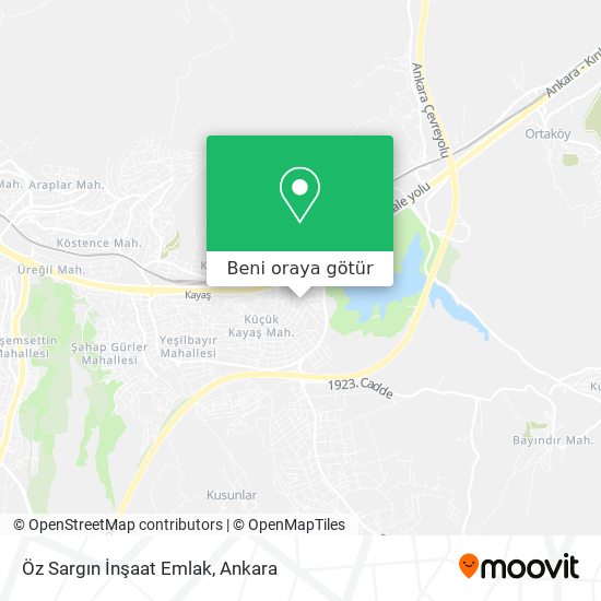 Öz Sargın İnşaat Emlak harita