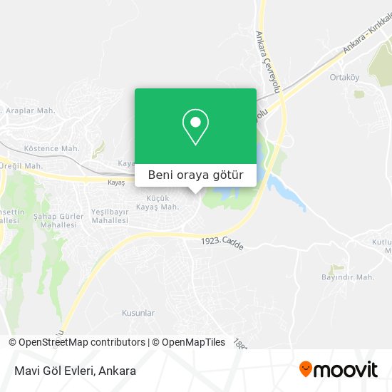 Mavi Göl Evleri harita